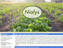 Tablet Screenshot of nialysenvironnement.com